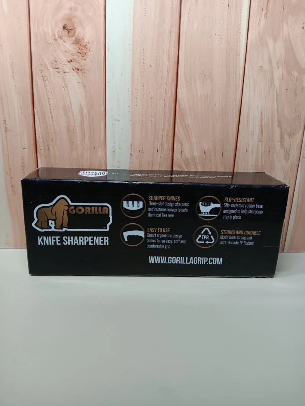Gorilla Knife Sharpener Slip Resistant Easy to Use Strong Durable Gift Idea
